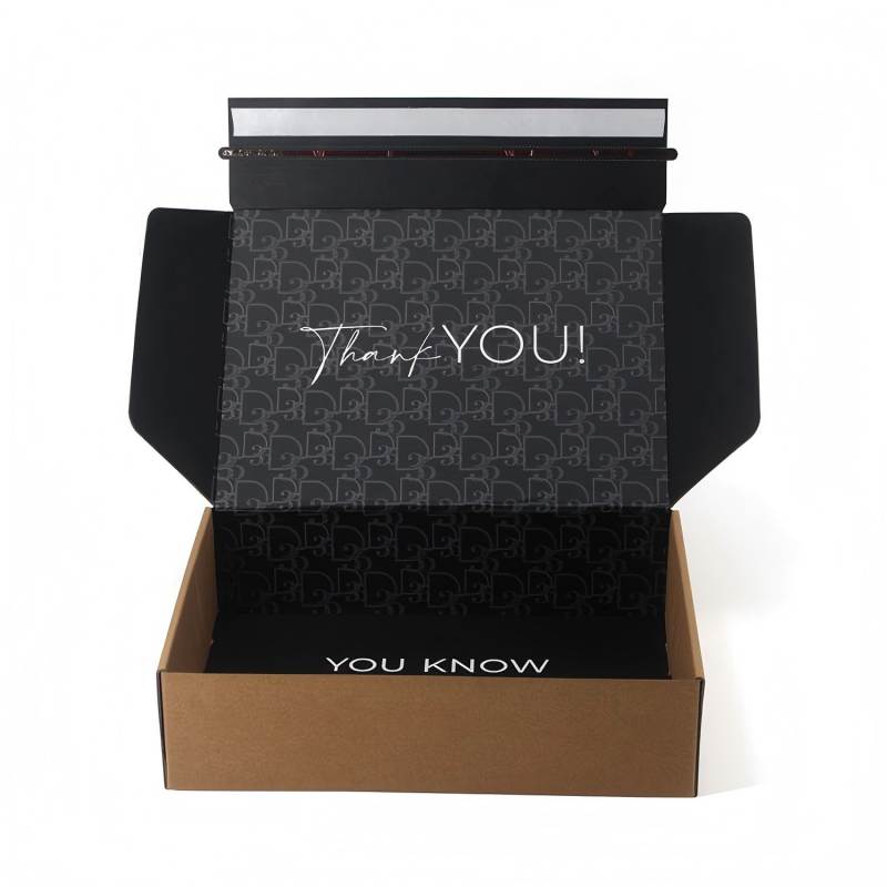 Customized Airplane Kraft Easy-tear Zipper Mailing Shipping Packaging Boxes