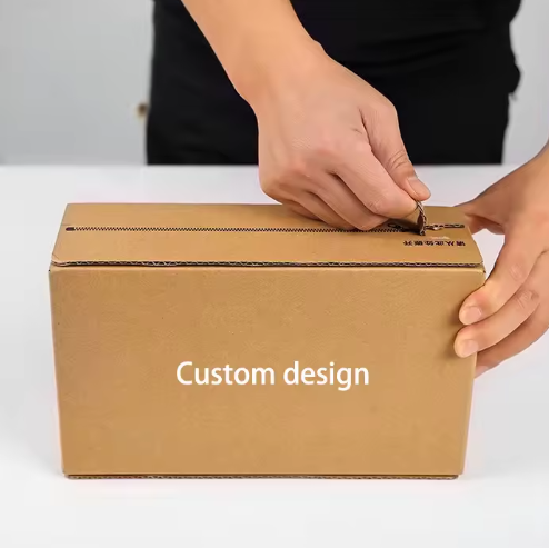 Eco-friendly Tearable Corrugated Cartons with Zipper-like Unboxing Design for Shipping & Storage Eco-friendly Tearable Corrugated Cartons with Zipper-like Unboxing Design for Shipping & Storage